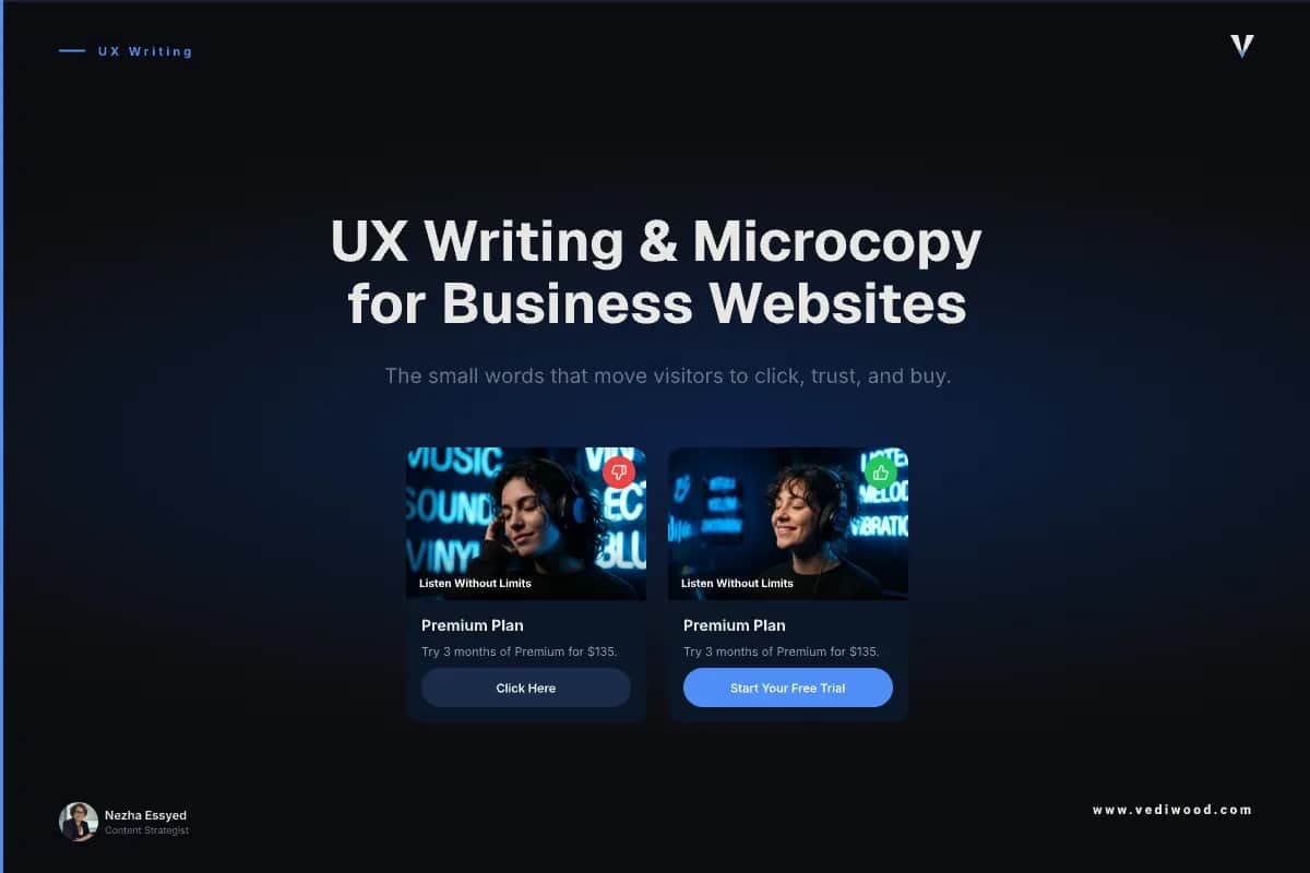 UX Writing & Microcopy for Business Websites