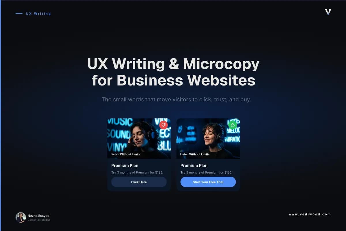 UX Writing & Microcopy for Business Websites