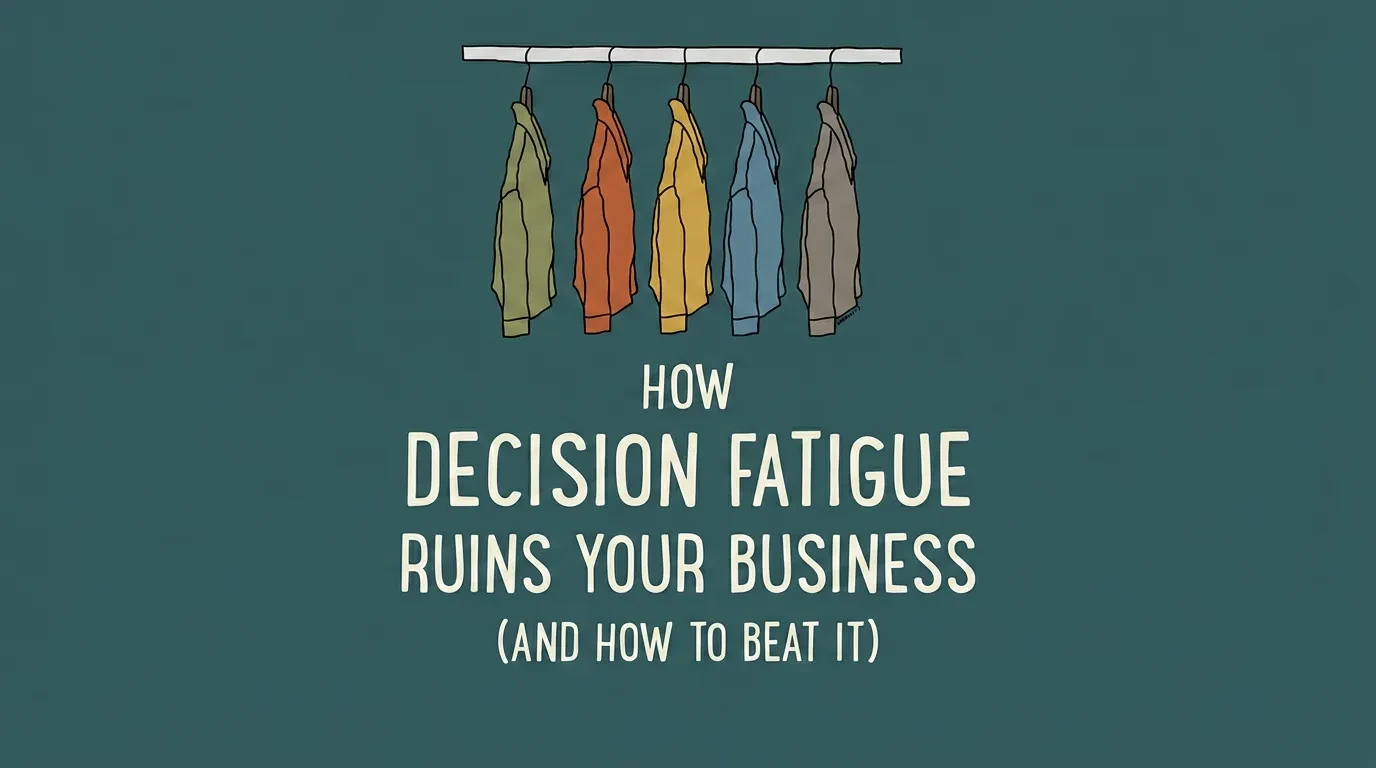 Decision Fatigue in Website Design: Why Less Sells More